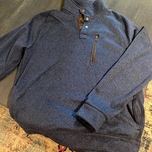 Sonoma Men's Navy Zip-Up Sweater